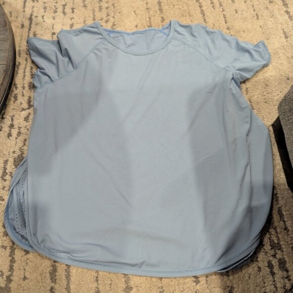 Lululemon Strong Rays Short Sleeve Chambray Blue - Picture 3 of 6